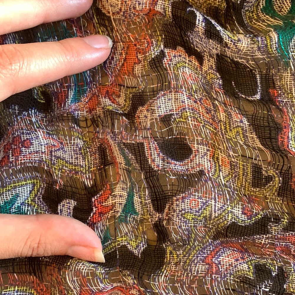 Paisley circular scarf